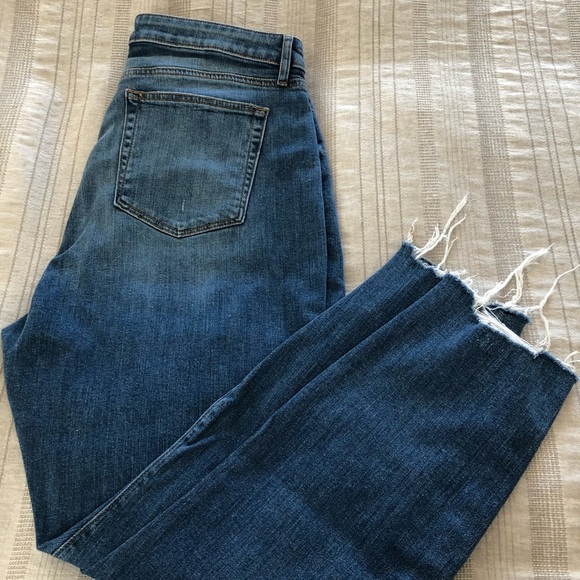 Loft Curvy Skinny Destroyed Hem Jeans - Summer 2021 Season - Picture 5 of 9